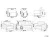 Conjunto de sofás reclináveis com 5 lugares em tecido cinzento grafite ABERDEEN_715226