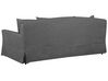 3 Seater Fabric Sofa Dark Grey GILJA _742562