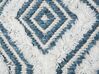 Sgabello in lana bianco/blu AGRA_711458