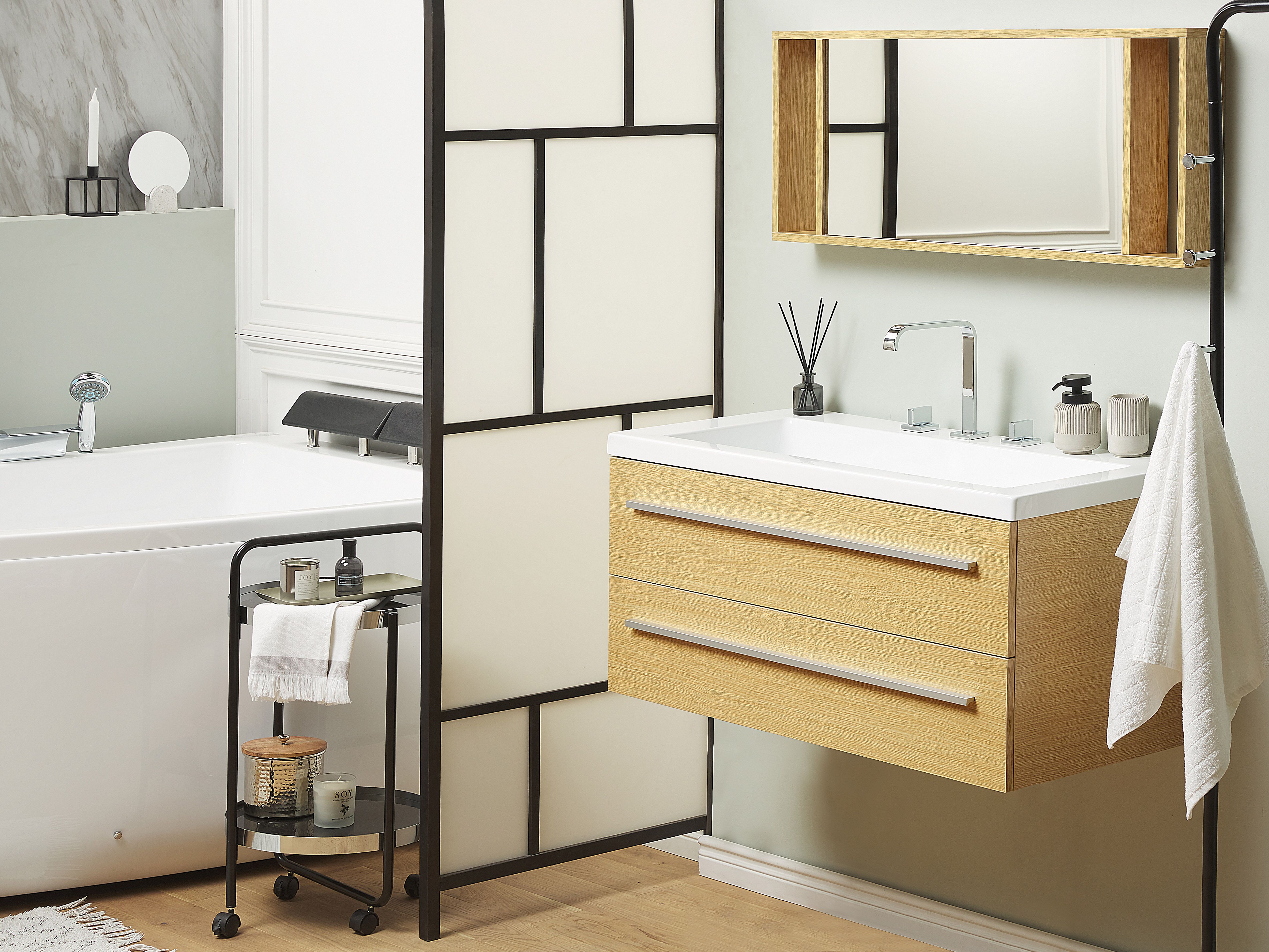 Floating Bathroom Vanity Set Light Wood Barcelona Ex Factury At Fair Price Right To Return Within 100 Days Floating Bathroom Vanity Set Light Wood Barcelona Ex Factury At Fair Price Right To Return Within 100 Days