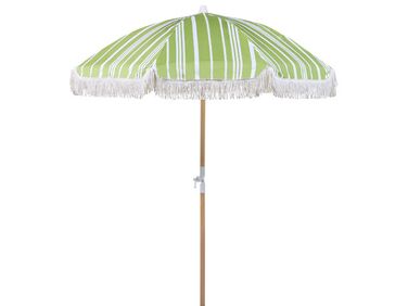 Parasol wit/groen ⌀ 150 cm MONDELLO