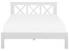 Wooden EU Super King Size Bed White TANNAY_735696