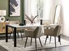Dining Table 220 x 90 cm White with Black ARCTIC I_520385
