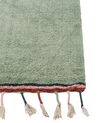 Bavlnený koberec 140 x 200 cm zelený CAPARLI_907221