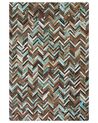 Dywan patchwork skórzany 160 x 230 cm wielokolorowy AMASYA_642106