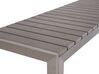 Ensemble de jardin en aluminium et bois composite gris NARDO_47362