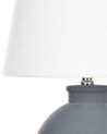 Tischlampe Keramik grau / weiss 55 cm Trommelform ARCOS_878669