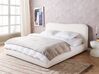 Łóżko z pojemnikiem boucle 180 x 200 cm białe BLAGNAC_902692