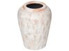 Dekoratívna terakotová váza 42 cm krémová biela MIRI_893905