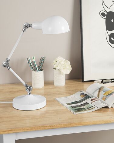 Metal Desk Lamp White CABRIS