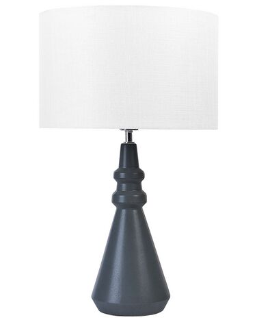 Lámpara de mesa de cerámica negro/blanco 66 cm CERILLOS