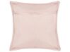 Conjunto de 2 almofadas decorativas em veludo rosa e branco 45 x 45 cm MURRAYA_887931