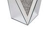 Stolik pomocniczy lustrzany srebrny LUXEY_850882