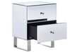 2 Drawer Mirrored Bedside Table NESLE_809237