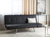 Faux Leather Sofa Bed Black BRISTOL_747592