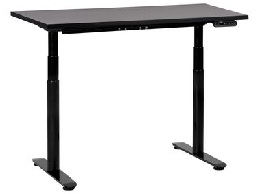 Schreibtisch schwarz 120 x 72 cm elektrisch höhenverstellbar DESTINAS