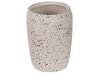 Badezimmer Set 6-teilig Keramik weiß Terrazzo Optik PALMILLA_829825