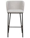 Set of 2 Boucle Bar Chairs Grey MINA_883964