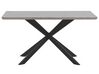 Eettafel MDF betonlook/zwart 140 x 80 cm SPECTRA _782317