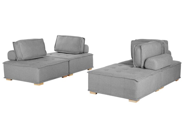Conjunto de sofás modular para 4 pessoas em cinzento TIBRO_825903