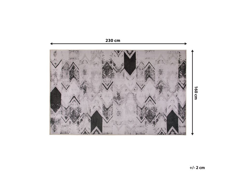 Teppich schwarz-hellrosa 160 x 230 cm TOLCA | Beliani.de