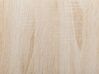 Szafka biurowa dwudrzwiowa z półką jasne drewno z czarnym ZEHNA_885505