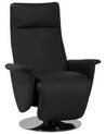 Faux Leather Recliner Chair Black PRIME_709139
