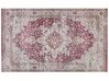 Teppich mehrfarbig orientalisches Muster 140 x 200 cm Kurzflor ARHAVI_817434