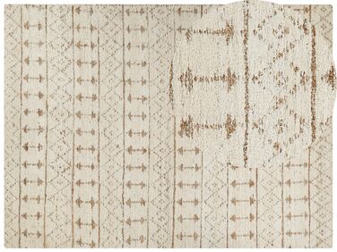 Teppich Baumwolle / Nutzhanf beige 300 x 400 zweiseitig SANAO 