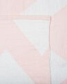 Alfombra rosa/blanco 140 x 200 cm KONARLI_733772