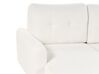 Canapé d'angle côté droit en tissu blanc SIRO_894719