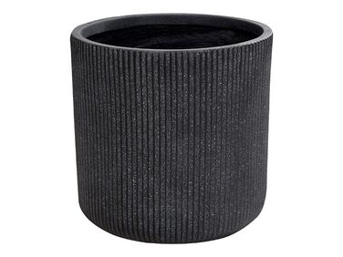 Flower Pot Fibre Clay ⌀ 37 cm Grey OREOI