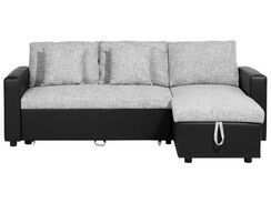 3-istuttava kulmavuodesohva kangas vasenk. harmaa/musta TAMPERE 3-istuttava kulmavuodesohva kangas vasenk. harmaa/musta TAMPERE
