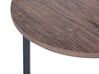 Conjunto de 2 mesas auxiliaries madera oscura/negro TIPPO_851655