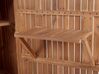 Cobertizo de madera de acacia marrón/gris 200 cm SAVOCA_772533
