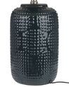 Lámpara de mesa de cerámica azul oscuro/blanco crema 49 cm MUSSEL_849274