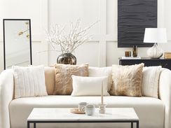 Ruskea keinoturkis koristetyynysetti 45 x 45 cm 2 kpl HORDEUM Ruskea keinoturkis koristetyynysetti 45 x 45 cm 2 kpl HORDEUM