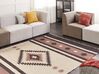 Bavlnený kelímový koberec 200 x 300 cm béžová a hnedá ARAGATS_869839