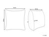 Set of 2 Linen Cushions 50 x 50 cm White MINDALA_903793