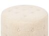 Puf boucle ⌀ 55 cm beige TAMPA_850190