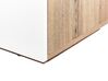 Schreibtischkombination mit Sideboard weiß 120 x 42 cm GORAN_824562