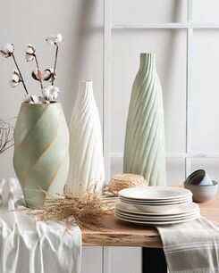 Koristemaljakko terrakotta vaaleanvihreä 54 cm FLORENTIA Koristemaljakko terrakotta vaaleanvihreä 54 cm FLORENTIA