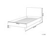 Housse de cadre de lit simple en velours vert foncé 90 x 200 cm pour les lits FITOU_875830