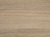 Couchtisch heller Holzfarbton / weiß rechteckig 60 x 120 cm SWANSEA_722641
