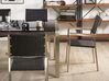 Conjunto de mesa com tampo triplo granito polido cinzento 180 x 90 cm e 6 cadeiras rattan sintético GROSSETO_764065