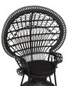 Rattan Peacock Chair Black EMMANUELLE_836241