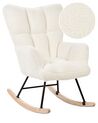 Boucle Rocking Chair White OULU_855478