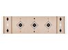 Kelim Teppich Baumwolle mehrfarbig 80 x 300 cm geometrisches Muster Kurzflor BERDIK_870009