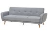 3 Seater Fabric Sofa Bed Grey FLORLI_704157