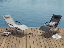 Harmaa aurinkotuoli CARANO Harmaa aurinkotuoli CARANO